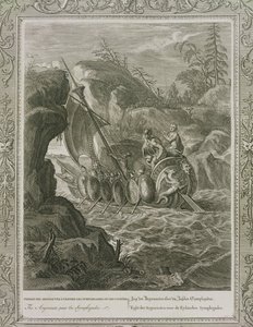 Los argonautas pasan las Simplégades de French School