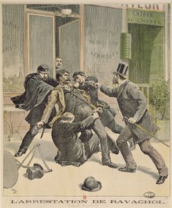 El arresto de Ravachol, portada de 