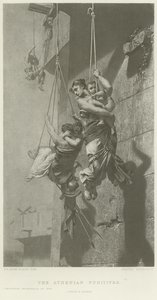 Los fugitivos atenienses (grabado) de French School