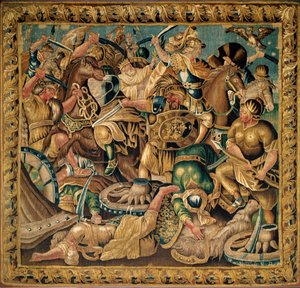 La Batalla de Arbelles en 333 a.C., Aubusson de French School
