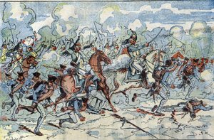 La Batalla de Jena el 14 de octubre de French School