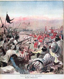 La Batalla de Omdurman, portada de Lectures Pour Le Dimanche, septiembre de 1898 de French School