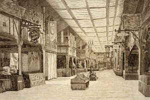 El Bazar de la Caridad en París antes del incendio del 4 de mayo de 1897 de French School