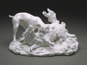 La caza del jabalí, c.1751 de French School