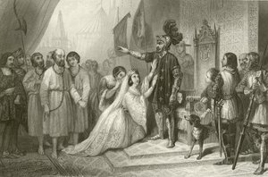 Los burgueses de Calais ante el rey Eduardo de Inglaterra de French School