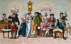 El Café des Comediens en París, principios del siglo XIX de French School