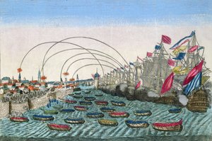 La captura de La Habana por los ingleses en 1762 de French School