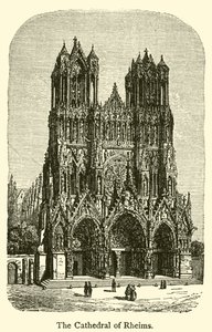 La Catedral de Reims (grabado) de French School