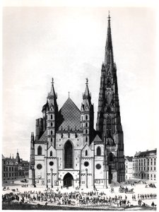 La Catedral de San Esteban en Viena, 1821 de French School