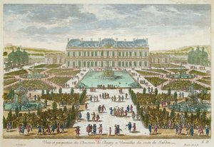 El Chateau y el Jardín de Clagny en Versalles de French School