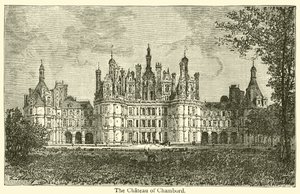 El castillo de Chambord (grabado) de French School