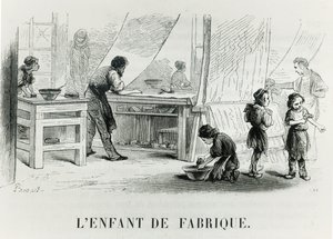 El niño de la fábrica, c. 1842 de French School