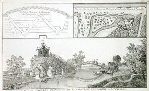 El Pabellón Chino y la Casa de la Filosofía en el Parc de Bonnelles, cerca de París, de 