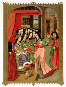 La corte de María de Anjou, esposa de Carlos VII