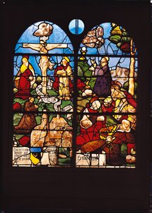 La Crucifixión y el Monte de los Olivos, 1533 de French School