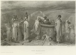 Las Danaides (grabado) de French School