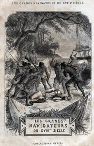 La muerte del Capitán James Cook de French School