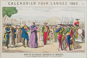 La muerte de Maximiliano, emperador de México, 19 de junio de 1867 de French School