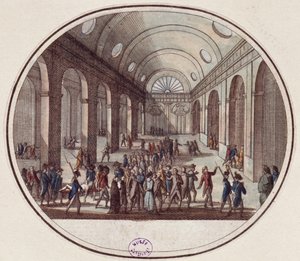 La muerte de veintiún diputados girondinos, 31 de octubre de 1793 (10 Brumario Año 2) de French School