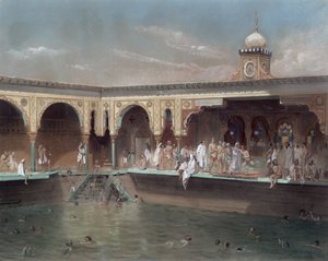 Los Baños Deligny, París, 1842