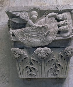El sueño de los tres reyes, capitel original de la nave de la catedral de French School