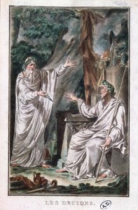 Los Druidas, ilustración para una obra de teatro, c.1800 de French School