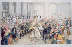 La Procesión de Pascua del Fuego Sagrado en Jerusalén, 1895 de French School