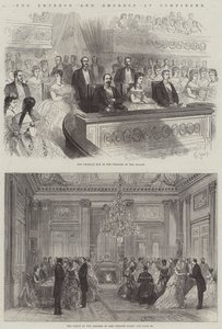 El Emperador y la Emperatriz en Compiègne de French School