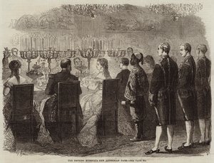 El nuevo paje abisinio de la emperatriz Eugenia (grabado) de French School