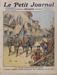 El fin de la aventura de Fiume, de Le Petit Journal, 9 de enero de 1921 de French School
