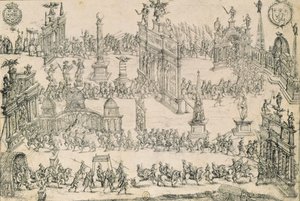 La entrada de Enrique IV (1553-1610) en Lyon, 4 de septiembre de 1595 de French School