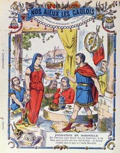 La Fundación de Marsella en 600 a.C., de Nos Aieux les Gaulois de French School