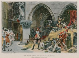 Los franceses ante el Palacio Ducal