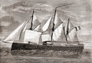 El acorazado francés Gloire 