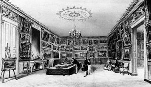 La Galerie Durand-Ruel, 103, rue des Petits-Champs, París, segunda mitad del siglo XIX de French School