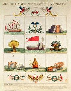 El juego de la agricultura y el comercio, finales del siglo XVIII