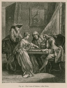 El juego de Trictrac; después de Eisen de French School