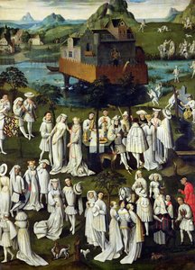 El jardín del amor en la corte de Felipe el Bueno, en los jardines del Château de Hesdin en 1431 de French School