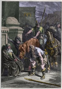 Los galos en Roma - grabado de "La historia de Francia contada a mis nietos" por François Guizot - 1872-1876 de French School