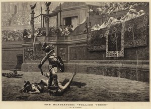 Los Gladiadores, "Pollice Verso" (grabado)