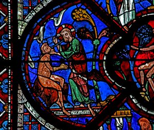 La ventana del Buen Samaritano: Dios crea a Adán de French School