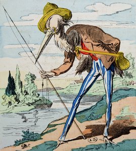 La Garza, de Fábulas de la Fontaine de French School