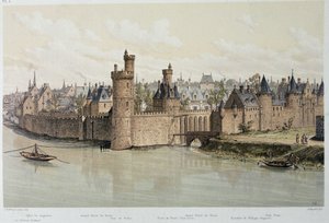 El Hotel y la Torre de Nesles en 1380 - en “París a través de los siglos”, finales del siglo XIX
