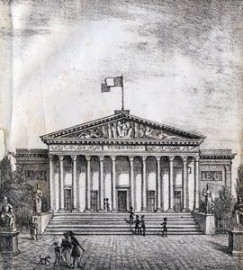 La Casa de los Diputados - "Alphabet Picturesque des Monumens de Paris" c.1840 (grabado)