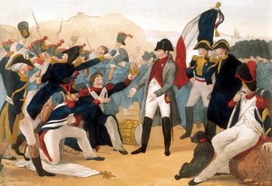 Los Cien Días (1 de marzo-18 de junio de 1815): el regreso de Napoleón I Bonaparte de la isla de Elba, 5 de marzo de French School