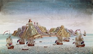 La Isla de Santa Elena, Lugar de Exilio del General Napoleón Bonaparte (1769-1821) de French School