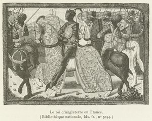 El Rey de Inglaterra en Francia de French School