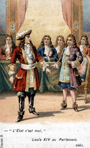 El Rey de Francia Luis XIV declaró al parlamento en 1661: 