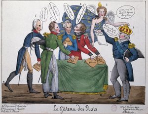 El pastel del rey, 1815 de French School