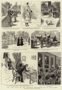 Los últimos días del Emperador Federico III en San Remo (grabado) de French School